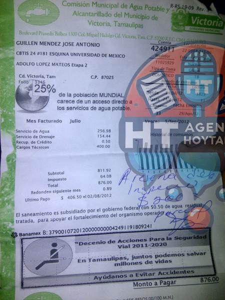 Recibo de COMAPA Recibo de COMAPA