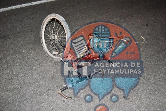 Muere ciclista embestido por auto fantasma en Nuevo Laredo Muere ciclista embestido por auto fantasma en Nuevo Laredo