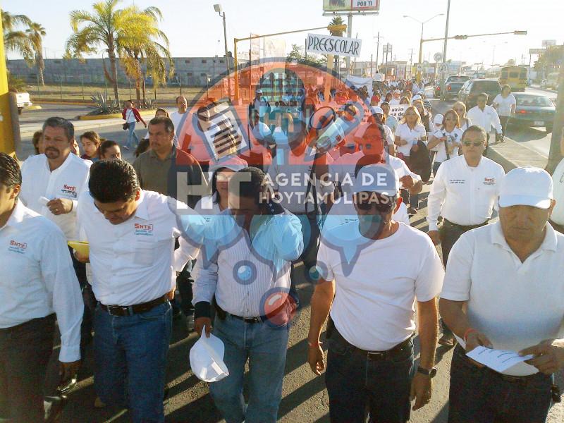 SNTE protestas Reynosa SNTE protestas Reynosa