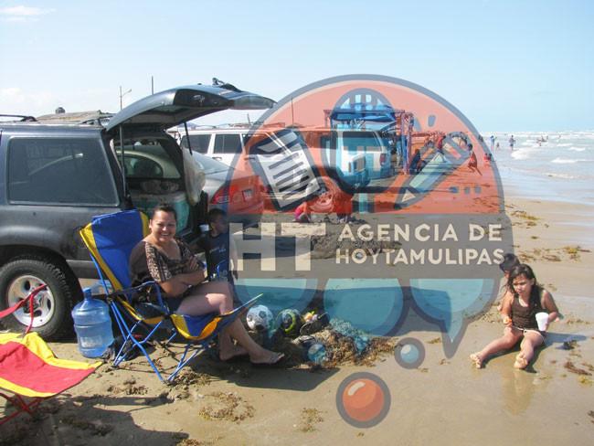 Terminan vacaciones en la playa Bagdad de Matamoros Terminan vacaciones en la playa Bagdad de Matamoros