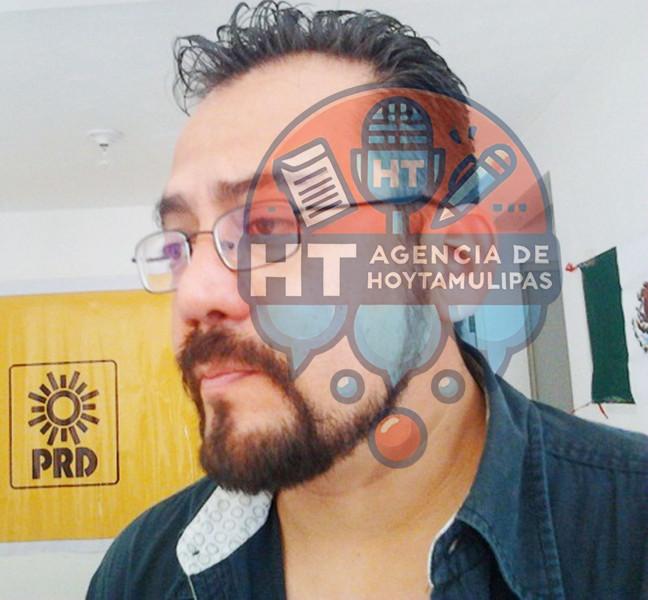 Luis Gerardo Hinojosa Tapia, dirigente del PRD en Victoria Luis Gerardo Hinojosa Tapia, dirigente del PRD en Victoria