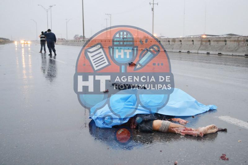 Muere despedazado al ser arrollado en Nuevo Laredo Muere despedazado al ser arrollado en Nuevo Laredo