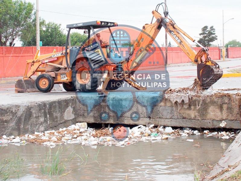 Recolectan 10 toneladas de basura por las lluvias en Matamoros Recolectan 10 toneladas de basura por las lluvias en Matamoros