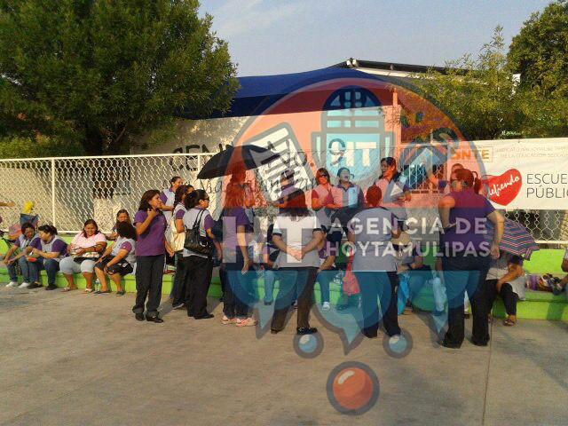 Protesta en kínder Protesta en kínder