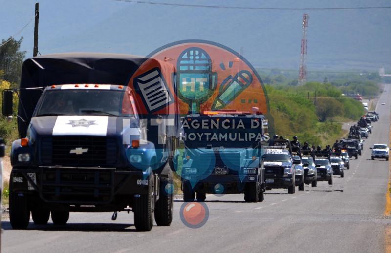 Refuerzan policías federales seguridad en Tamaulipas Refuerzan policías federales seguridad en Tamaulipas