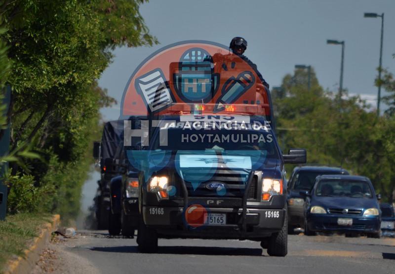 Refuerzan policías federales seguridad en Tamaulipas Refuerzan policías federales seguridad en Tamaulipas
