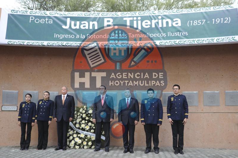 Restos de Juan B. Tijerina ingresan a la Rotonda de Tamaulipecos Ilustres Restos de Juan B. Tijerina ingresan a la Rotonda de Tamaulipecos Ilustres