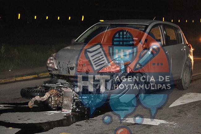 En Nuevo Laredo: Un motociclista falleció al chocar contra un camellón En Nuevo Laredo: Un motociclista falleció al chocar contra un camellón