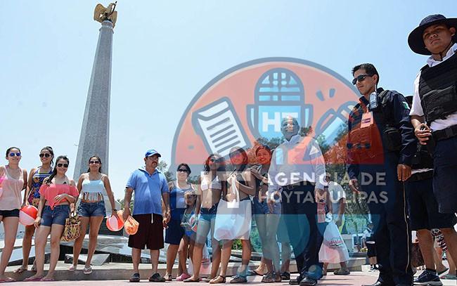 Turistas en Playa Miramar Turistas en Playa Miramar