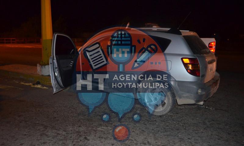 Choca su camioneta ebrio conductor Choca su camioneta ebrio conductor