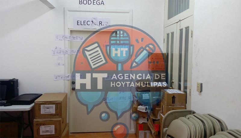 Resguardo de paquetes electorales en Matamoros Resguardo de paquetes electorales en Matamoros