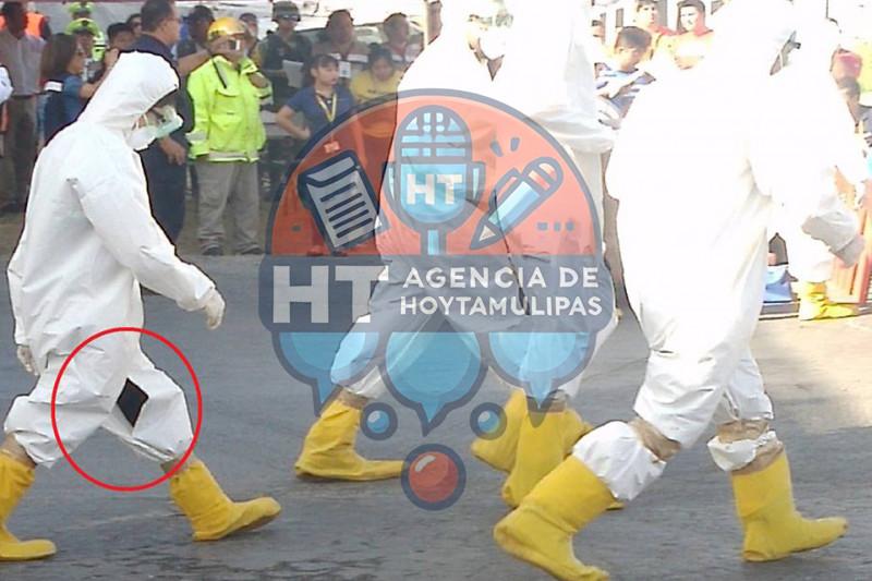 Overoles usados en simulacro Overoles usados en simulacro