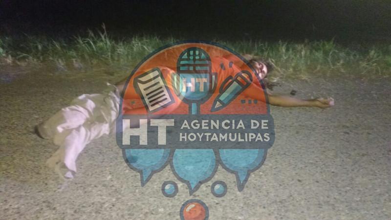 Atropellado en carretera a Matamoros Atropellado en carretera a Matamoros