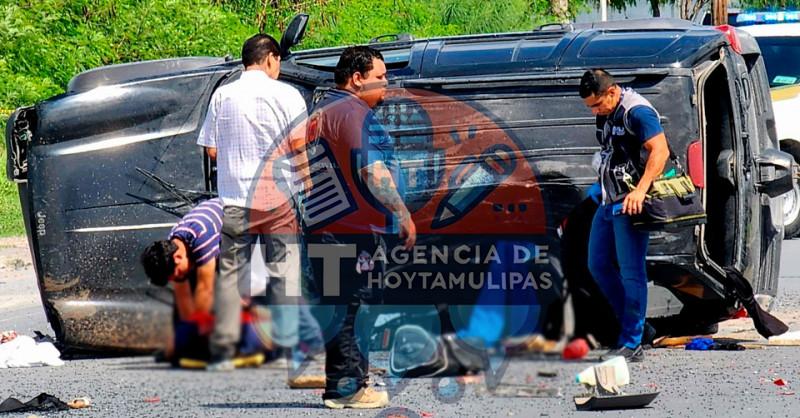 Volcadura en Matamoros Volcadura en Matamoros