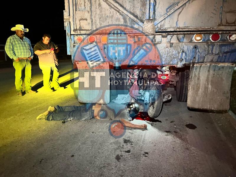 Motociclista muerto en El Mante Motociclista muerto en El Mante