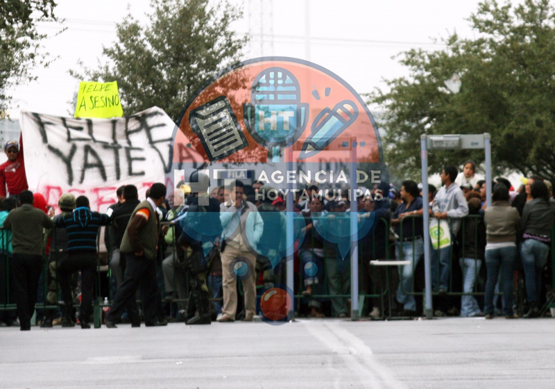 Felipe Caldern - protesta Reynosa