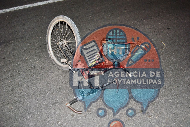 Muere ciclista embestido por auto fantasma en Nuevo Laredo