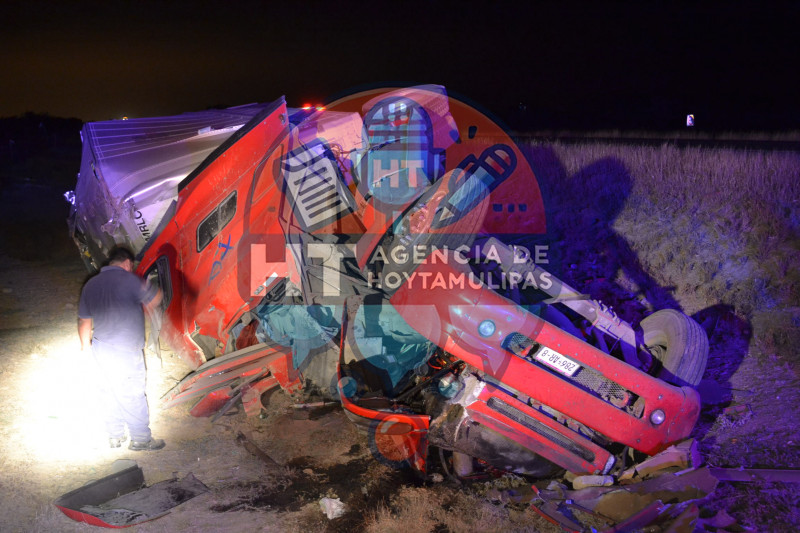 Volcadura en Nuevo Laredo