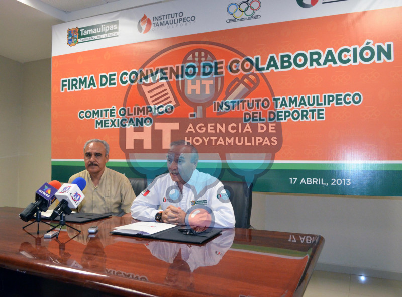 Firma de convenio de colaboraci�n Comit� Ol�mpico Mexicano-Instituto Tamaulipeco del Deporte 