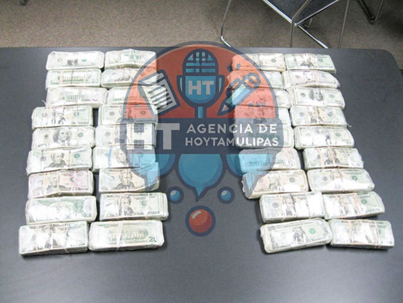 Decomisan 153 mil 857 d�lares sobre el puente Hidalgo, Texas