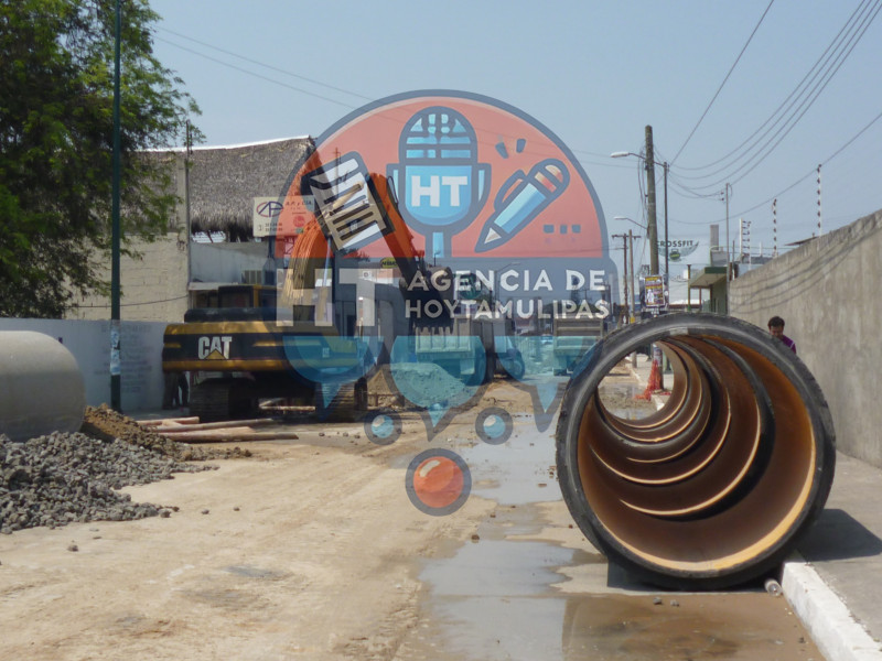 Obra tunel en Tampico