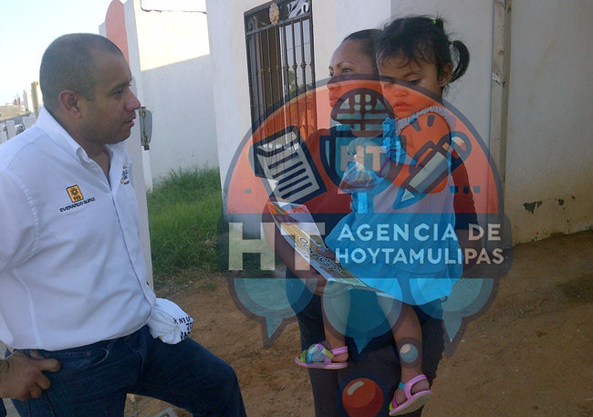 Visita Everardo Quiroz colonia Valles de Elizondo