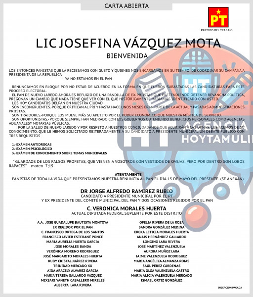 NvoLaredo - Acusaciones