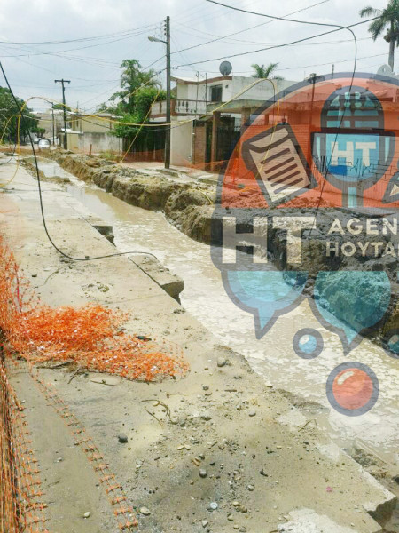 Tunel pluvial en Tampico