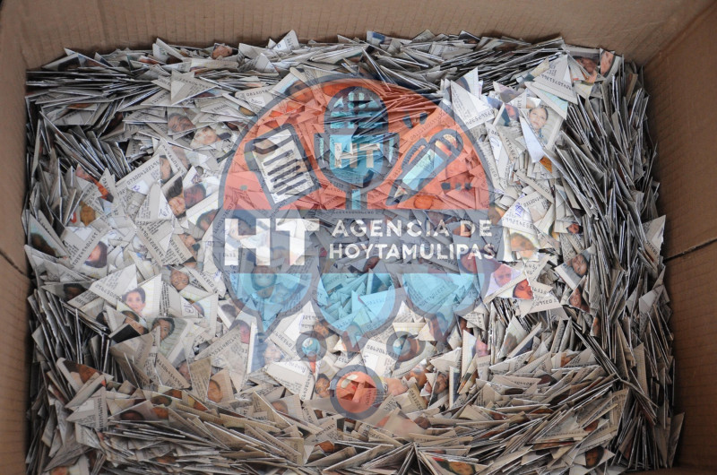 Destruyen credenciales de elector