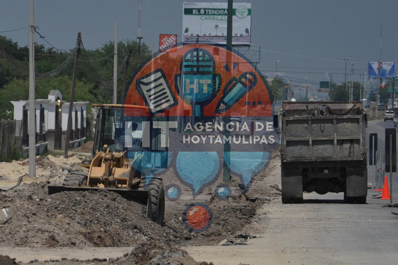 Trabajos en la calle ocho 