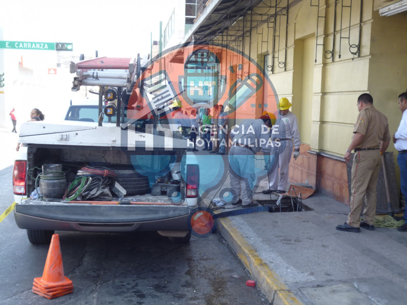 Cableado subterr�nea de la CFE