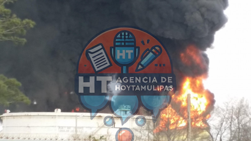 Incendio en tanque de almacenamiento de la Refiner�a �Francisco I. Madero�