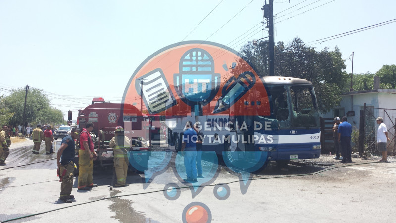 Arde autob�s en Victoria, contribuye negligencia del 066