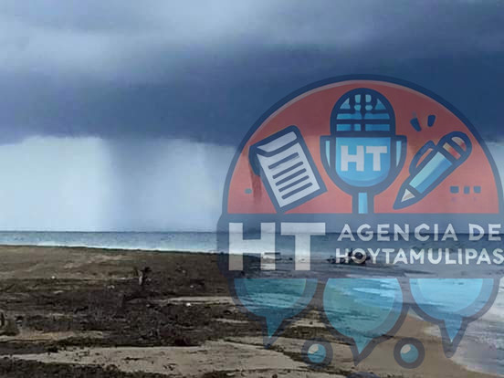 Se present� tromba en playa de Madero