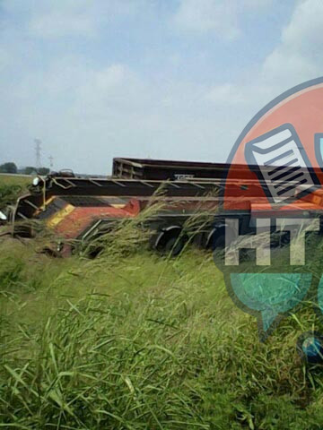 Se descarrila tren carguero en Tamaulipas; un lesionado
