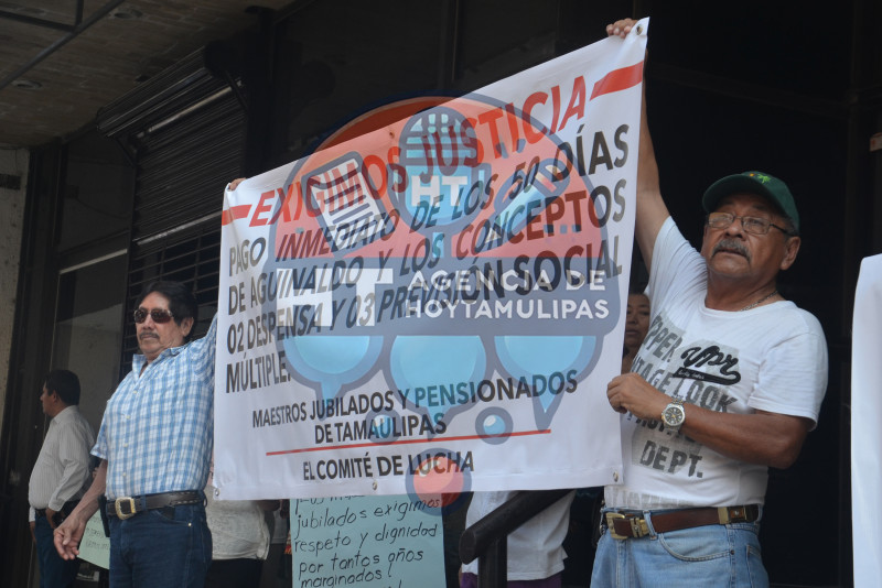 Manifestacin jubilados del ISSSTE