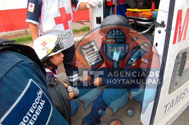 Choque en Nuevo Laredo dej� dos federales heridos