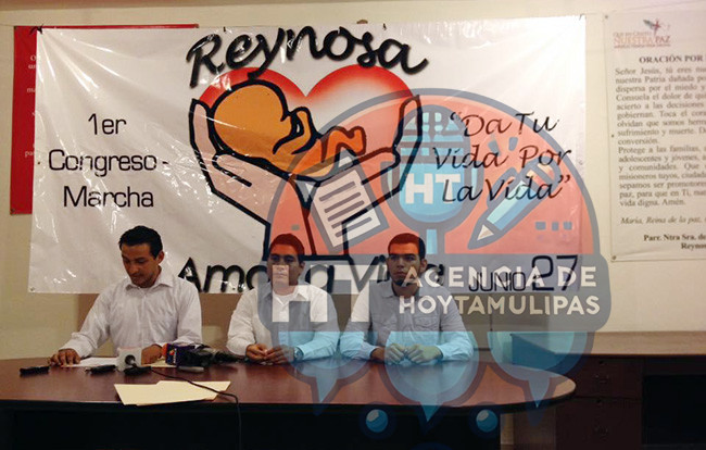 Marcharn en Reynosa en contra del aborto 