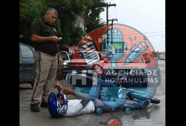 Choque de motociclista