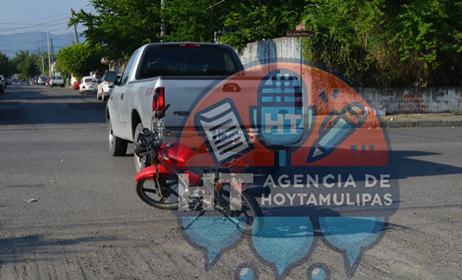 Motociclista lesionado 