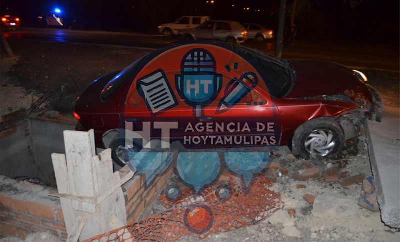Choca ebrio en Ciudad Victoria 