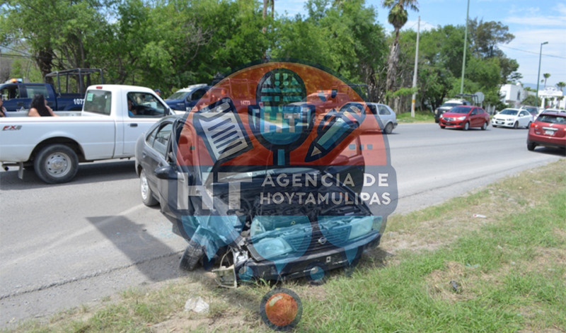 Dos lesionados dej� choque en Ciudad Victoria 