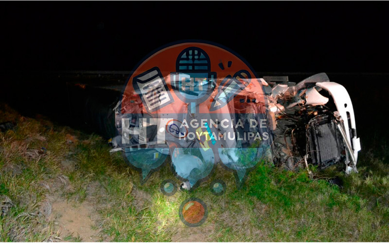 Volcadura en Nuevo Laredo