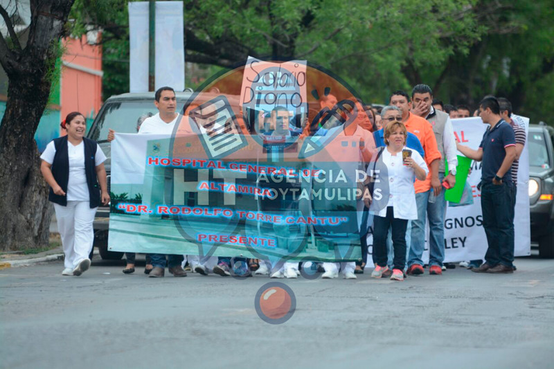 Manifestaci�n de Enfermeras en Ciudad Victoria