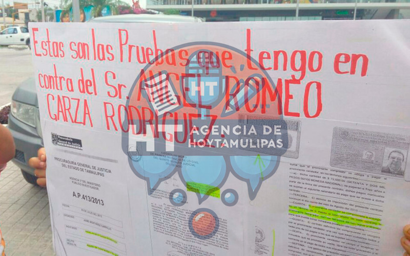 Manifestantes de Reynosa