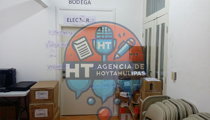 Resguardo de paquetes electorales en Matamoros 