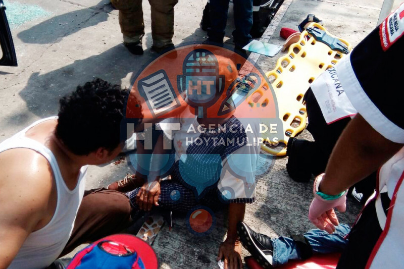 Lesionada en accidente 