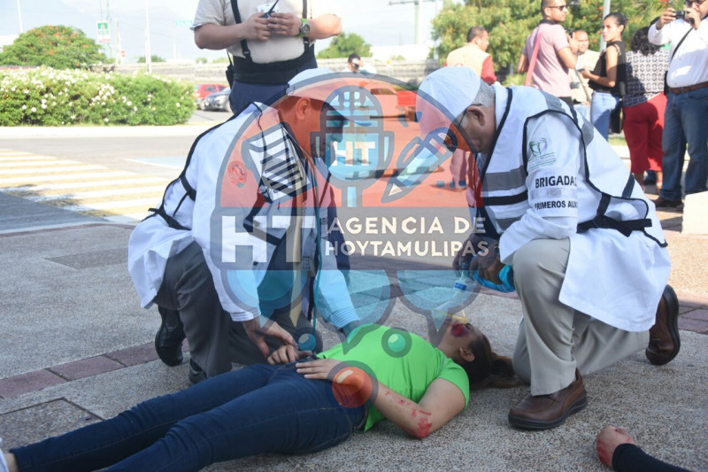 Simulacro en Hospital Regional de Ciudad Victoria