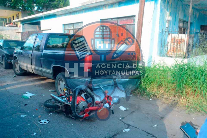 Motociclista pierde la vida 