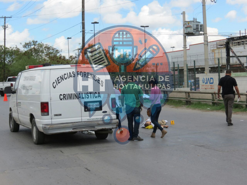 Arrollado en Matamoros